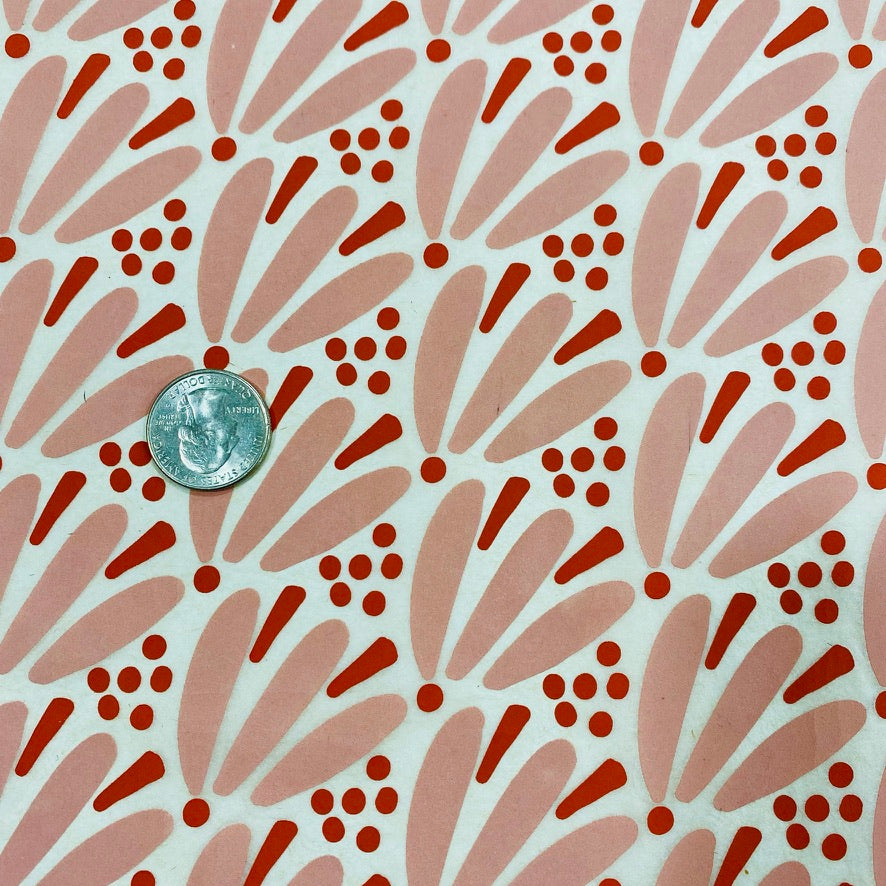 Petals - Underglaze Transfer Sheet - Pink / Red
