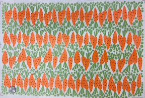 Peas and Carrots - Underglaze Transfer Sheet