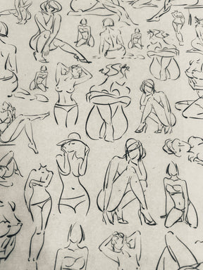 Nudes - Underglaze Transfer Sheet