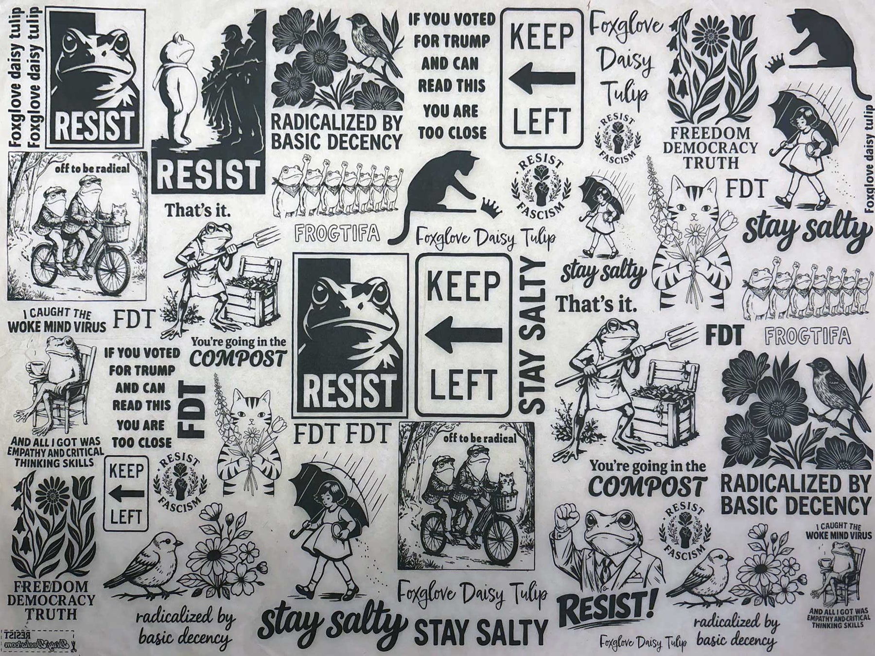 Resist! - Underglaze Transfer Sheet