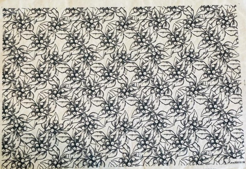 Mistletoe - Underglaze Transfer Sheet