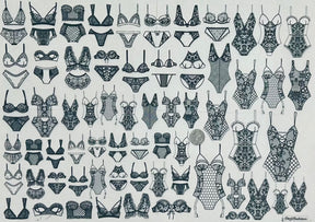 Lingerie - Underglaze Transfer Sheet