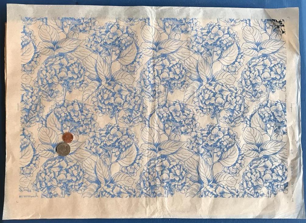 Hydrangea - Underglaze Transfer Sheet