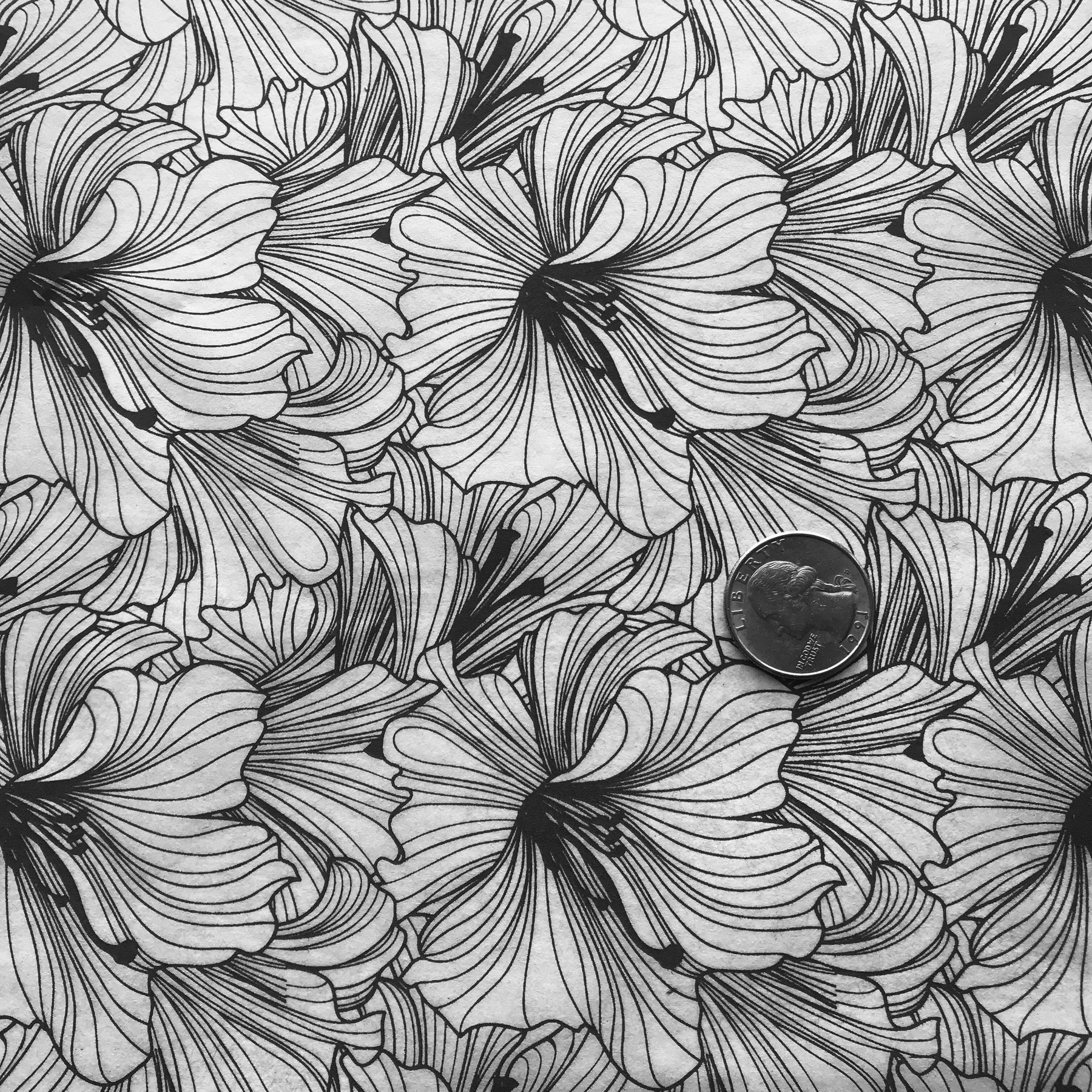 Hibiscus - Underglaze Transfer Sheet
